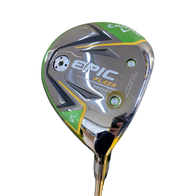 【中古】 キャロウェイ EPIC FLASH STAR 5W フェアウェイウッド FW 純正特注シャフト (フレックスS) メンズ 男性用 右利き 右用 Cランク ゴルフクラブ