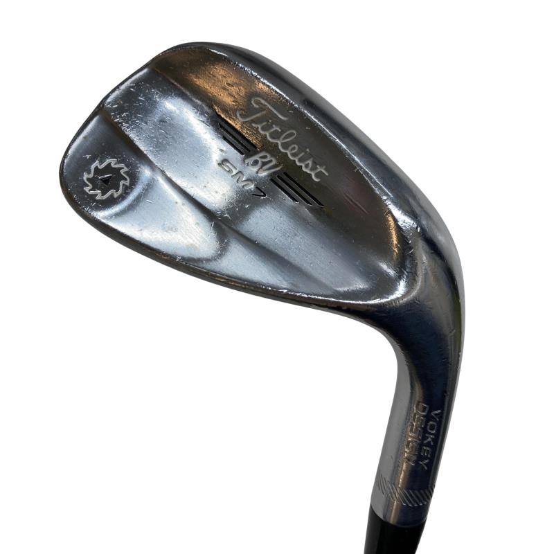 【中古】 タイトリスト VOKEY SPIN MILLED SM7 ツアークロム 52°/12°F ウェッジ WG Dynamic Gold (フレックスS) メンズ 男性用 右利き 右用 Dランク ゴルフクラブ