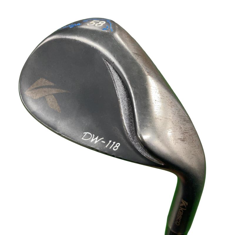 【中古】 キャスコ Dolphin Wedge DW-118 黒いこと 58° ウェッジ WG Dolphin DP-151 (フレックスR) メンズ 成人男性用 右利き 右用 C位置づける ゴルフ野球クラブ