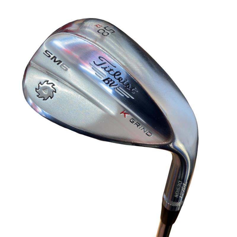 【中古】 タイトリスト VOKEY SPIN MILLED SM6 ツアークロム 58°/12°K ウェッジ WG NS PRO MODUS3 TOUR120 (フレックスS) メンズ 男性用 右利き 右用 Cランク ゴルフクラブ