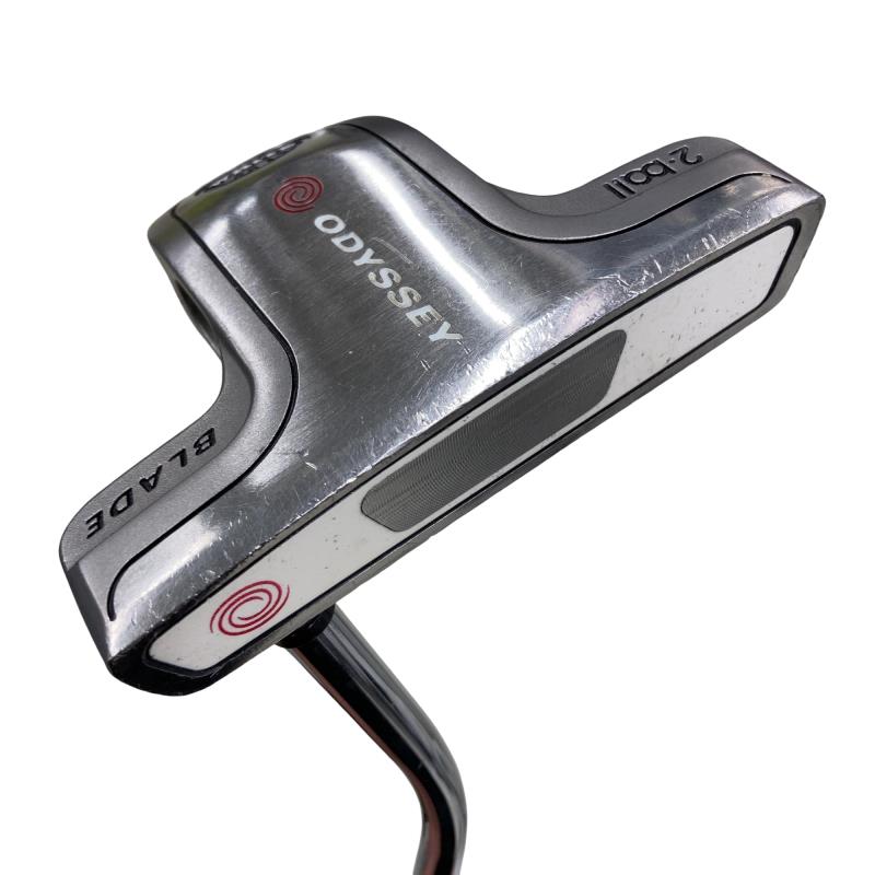 【中古】 オデッセイ WHITE STEEL 2・ball BLADE 34in パター PT スチール写真 (フレックス余分の物) メンズ 成人男性用 右利き 右用 C序列付ける ゴルフ野球クラブ クラブ-ゴルフ