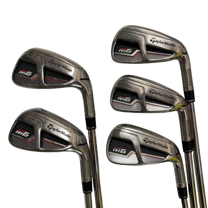 【中古】 テーラーメイド M6 6S アイアンセット IR RE-AX 85 STEEL (フレックスS) メンズ 男性用 右利き 右用 Dランク ゴルフクラブ