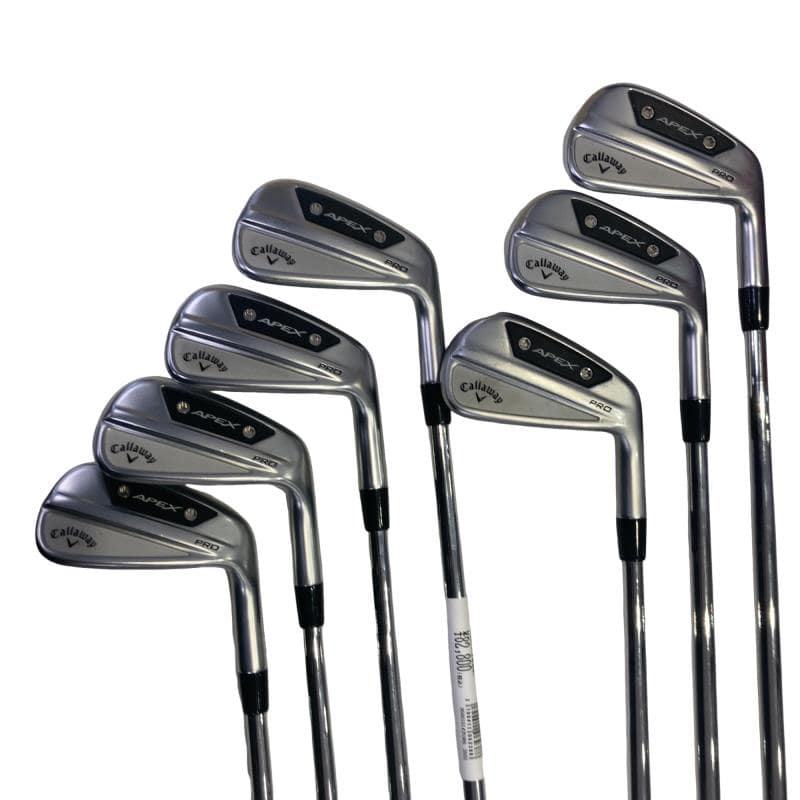 【中古】 キャロウェイ APEX PRO(2024) 7S アイアンセット IR 純正特注シャフト (フレックスS) メンズ 男性用 右利き 右用 Cランク ゴルフクラブ