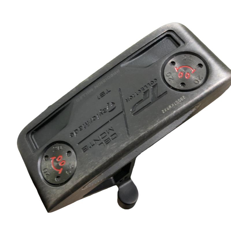 【中古】 仕立て屋お手伝いさん TP COLLECTION BLACK DEL MONTE 結核症1 34in パター PT スチール写真 (フレックス余分の物) メンズ 成人男性用 右利き 右用 D序列付ける ゴルフ野球クラブ