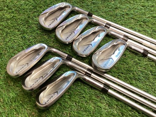 【中古】 カタナゴルフ SWORD PTC Royal 7S アイアンセット IR SWORD Motore Speeder 556 (フレックスR) メンズ 男性用 右利き 右用 Cランク ゴルフクラブ