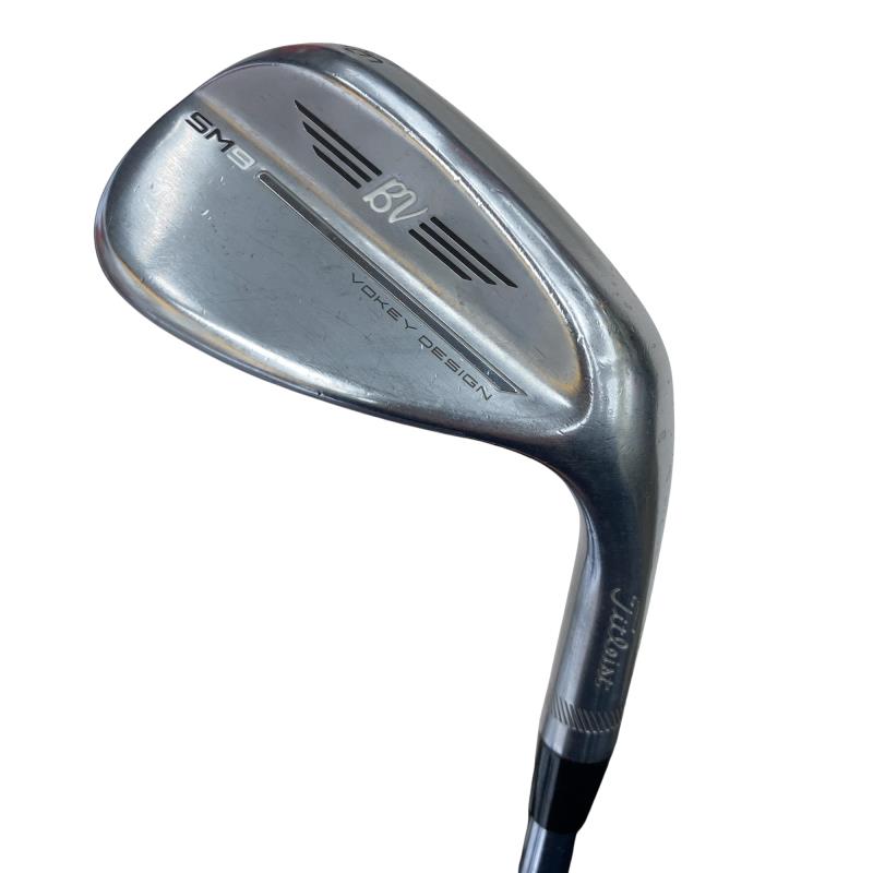 【中古】 タイトリスト VOKEY SPIN MILLED SM9 ツアークロム 56°/10°S ウェッジ WG 純正特注シャフト (フレックスS) メンズ 男性用 右利き 右用 Cランク ゴルフクラブ