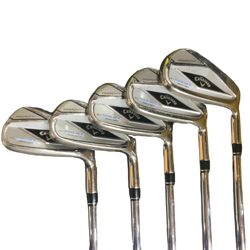 【中古】 キャロウェイ PARADYM Ai SMOKE MAX FAST 5S アイアン仕掛ける IR NS PRO ZELOS 7 (フレックスS) メンズ 成人男性用 右利き 右用 C価値づける ゴルフ野球クラブ