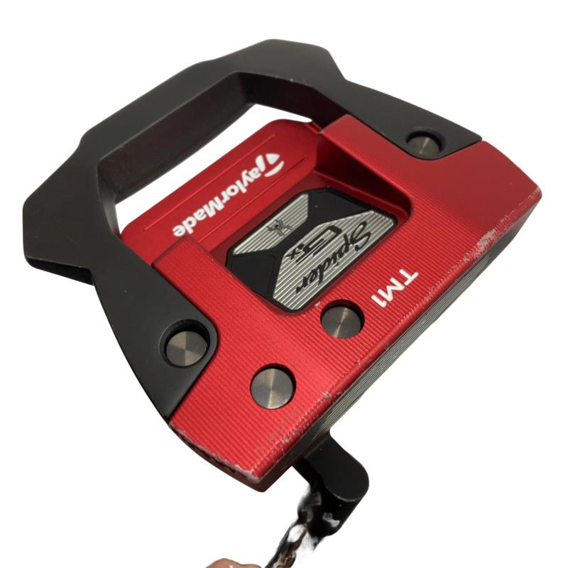 【中古】 仕立て屋お手伝いさん Spider GTx TRUSS RED TM1 33in パター PT スチール写真 (フレックス余分の物) メンズ 成人男性用 右利き 右用 D位置付ける ゴルフ野球クラブ パター-スポーツ・アウトドア