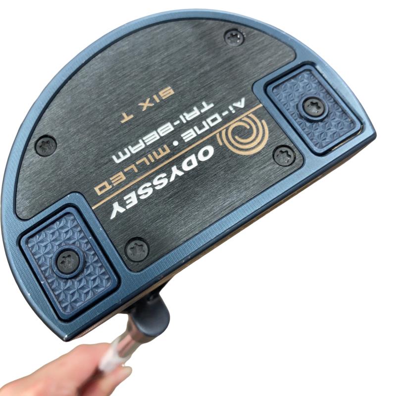 【中古】 オデッセイ Ai-ONE・MILLED TRI-BEAM SIX T 34in パター PT STROKE LAB 90 スチール写真 (フレックス余分の物) メンズ 成人男性用 右利き 右用 C位置づける ゴルフ野球クラブ