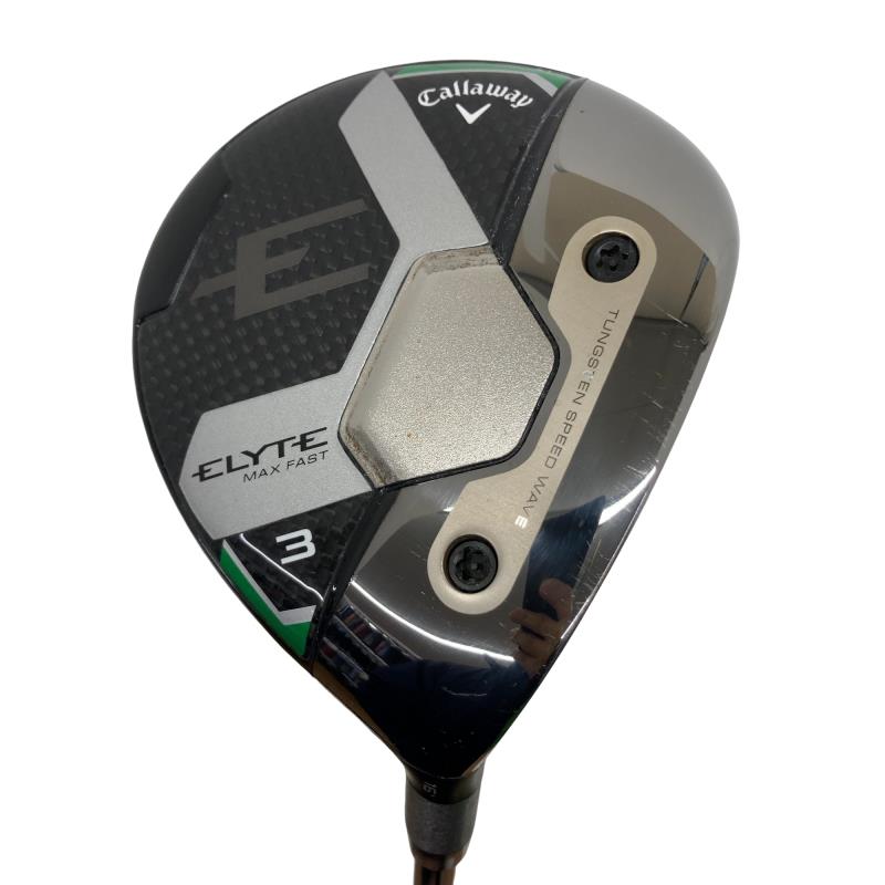 【中古】 キャロウェイ ELYTE MAX FAST 3W フェアウェイウッド FW LIN-Q GREEN 40 for CW(ELYTE FW) (フレックスS) メンズ 男性用 右利き 右用 Cランク ゴルフクラブ
