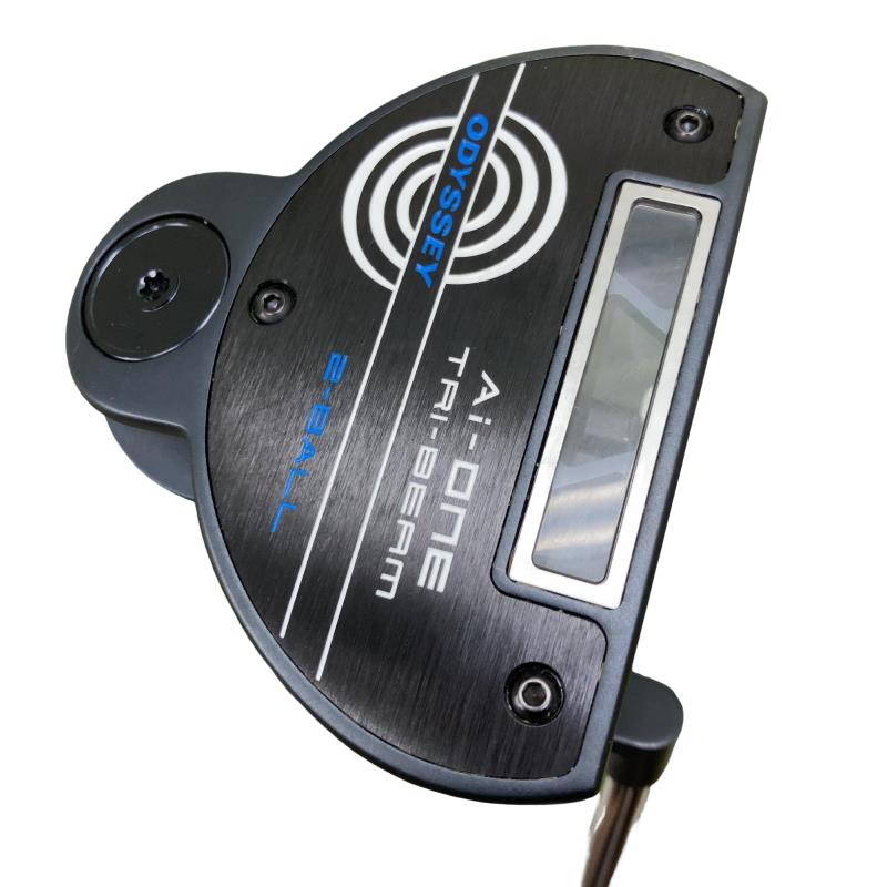 【中古】 オデッセイ Ai-ONE TRI-BEAM 2-BALL CH 34in パター PT STROKE LAB 90 スチール写真 (フレックス余分の物) メンズ 成人男性用 右利き 右用 C序列付ける ゴルフ野球クラブ