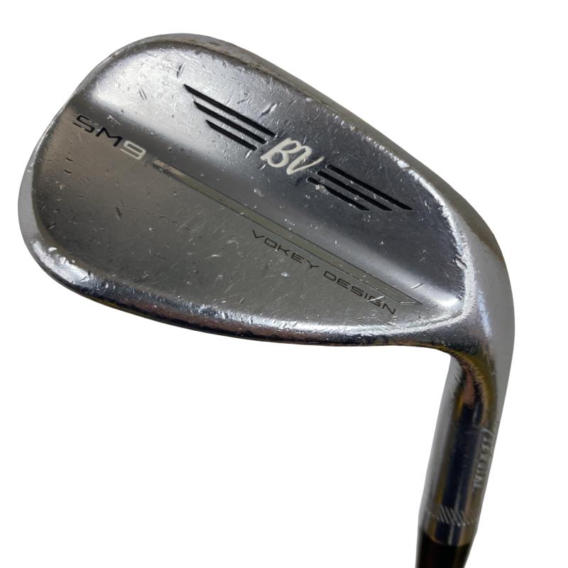 【中古】 タイトリスト VOKEY SPIN MILLED SM9 ツアークロム 56°/14°F ウェッジ WG 純正特注シャフト (フレックスS) メンズ 男性用 右利き 右用 Dランク ゴルフクラブ