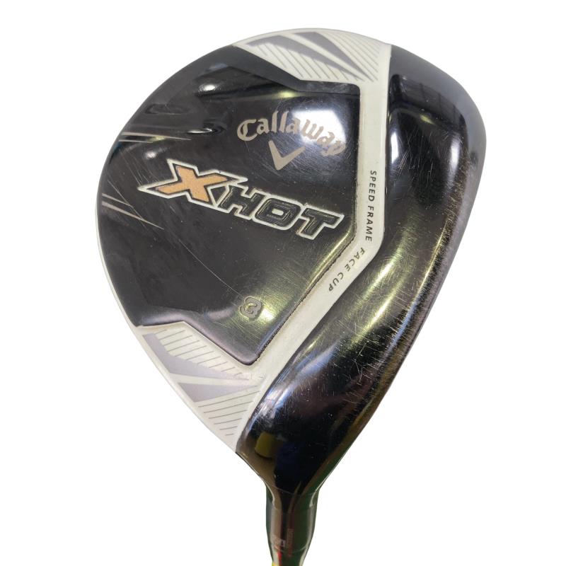 【中古】 キャロウェイ X HOT 3W フェアウェイウッド FW 純正特注シャフト (フレックスS) メンズ 男性用 右利き 右用 Dランク ゴルフクラブ