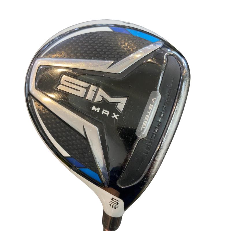 【中古】 テーラーメイド SIM MAX 5W フェアウェイウッド FW リシャフト (フレックスその他) メンズ 男性用 右利き 右用 Dランク ゴルフクラブ