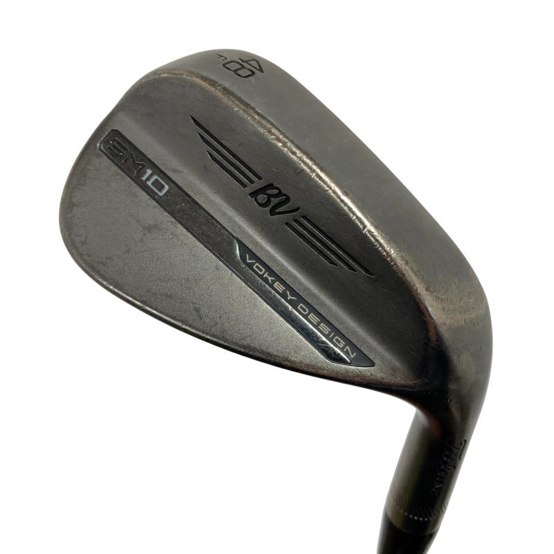 【中古】 タイトリスト VOKEY SPIN MILLED SM10 ニッケル 48°/10°F ウェッジ WG 純正特注シャフト (フレックスX) メンズ 男性用 右利き 右用 Cランク ゴルフクラブ