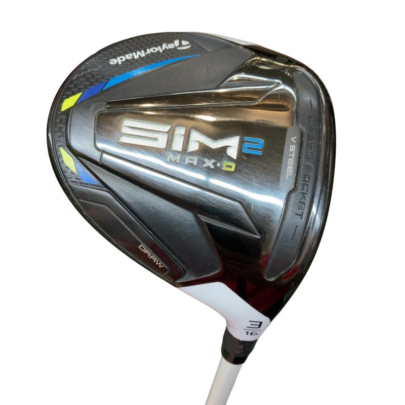 【中古】 テーラーメイド SIM2 MAX-D 3W レディース フェアウェイウッド FW TENSEI BLUE TM40(SIM2 FW) (フレックスA) レディース 女性用 右利き 右用 Cランク ゴルフクラブ｜ゴルフパートナー 中古クラブ店