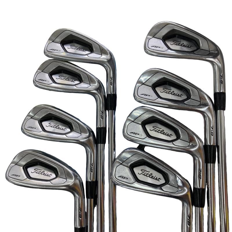 【中古】 タイトリスト Titleist AP3 718 9S アイアン書き割り IR リシャフト (フレックス余分の物) メンズ 成人男性用 右利き 右用 D序列付ける ゴルフ野球クラブ