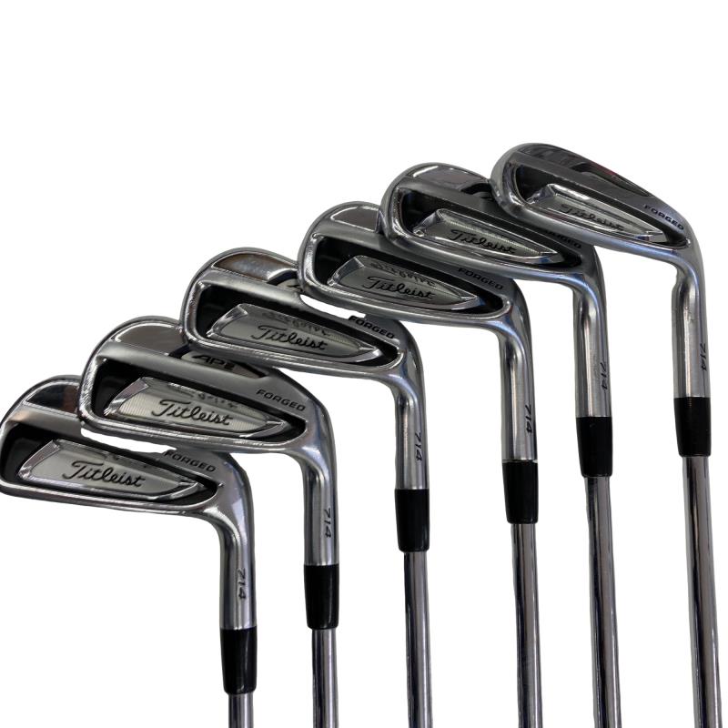 【中古】 タイトリスト Titleist AP2 714 6S アイアン仕掛ける IR NS PRO 950GH (フレックスS) メンズ 成人男性用 右利き 右用 C価値づける ゴルフ野球クラブ