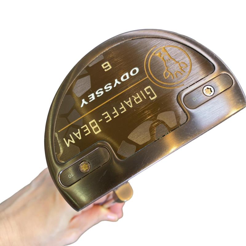 【中古】 オデッセイ GIRAFFE-BEAM #6 33in パター PT STROKE LAB 90 スチール写真 (フレックス余分の物) メンズ 成人男性用 右利き 右用 C位置づける ゴルフ野球クラブ