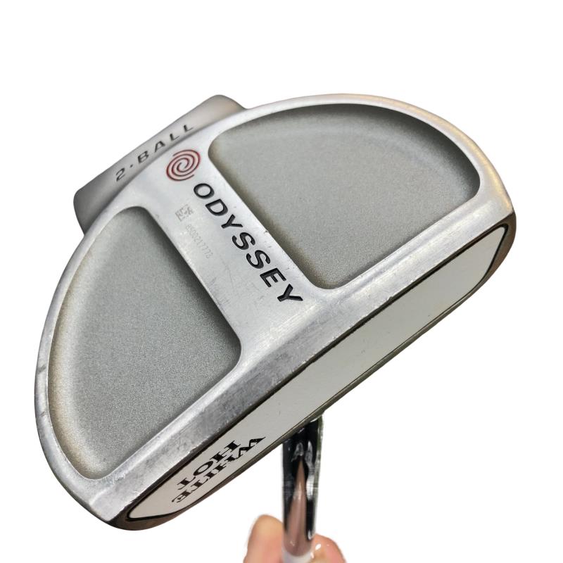 【中古】 オデッセイ WHITE HOT 2 BALL CENTER SHAFTED 32in パター PT スチール写真 (フレックス余分の物) メンズ 成人男性用 右利き 右用 C序列付ける ゴルフ野球クラブ