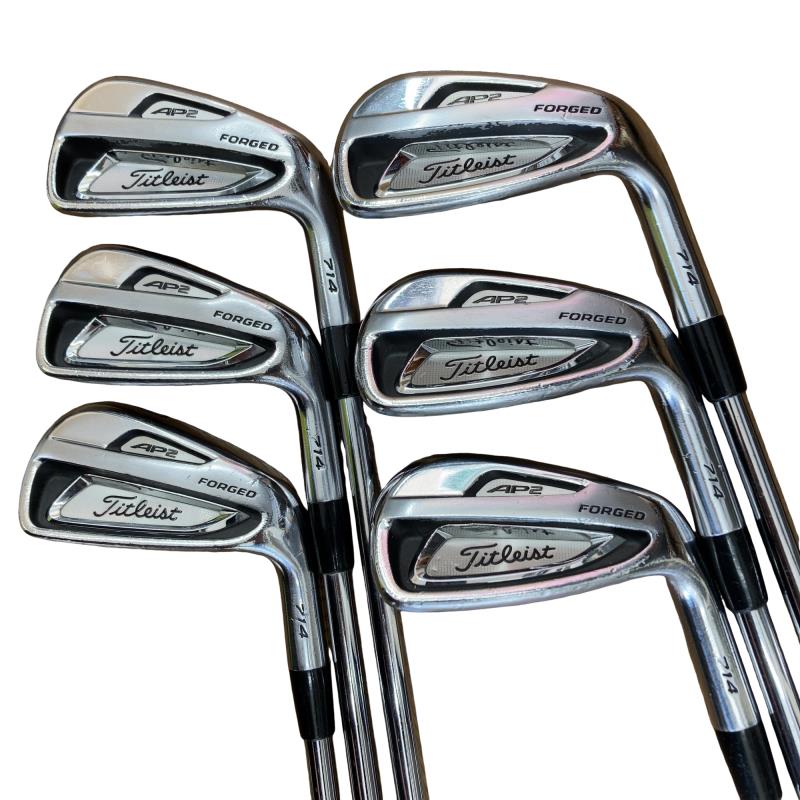 【中古】 タイトリスト Titleist AP2 714 6S アイアンセット IR Dynamic Gold (フレックスS) メンズ 男性用 右利き 右用 Dランク ゴルフクラブ