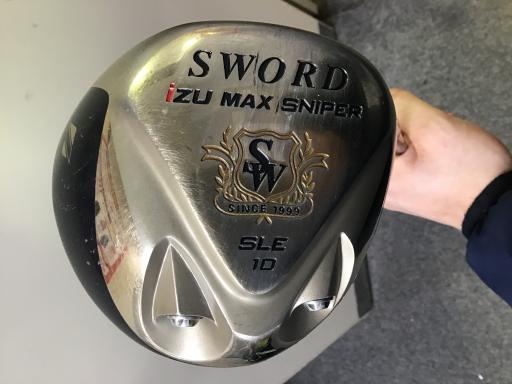 【中古】 カタナゴルフ SWORD iZU MAX SNIPER SLE 10° ドライバー DR リシャフト (フレックスその他) メンズ 男性用 右利き 右用 Cランク ゴルフクラブ