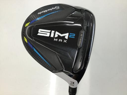 【中古】 テーラーメイド SIM2 MAX 3W フェアウェイウッド FW 純正特注シャフト (フレックスS) メンズ 男性用 右利き 右用 Cランク ゴルフクラブ