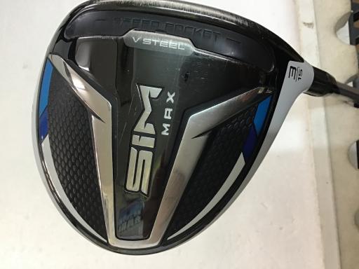 【中古】 テーラーメイド SIM MAX 3W フェアウェイウッド FW Speeder 661 EVOLUTION VI (フレックスS) メンズ 男性用 右利き 右用 Cランク ゴルフクラブ