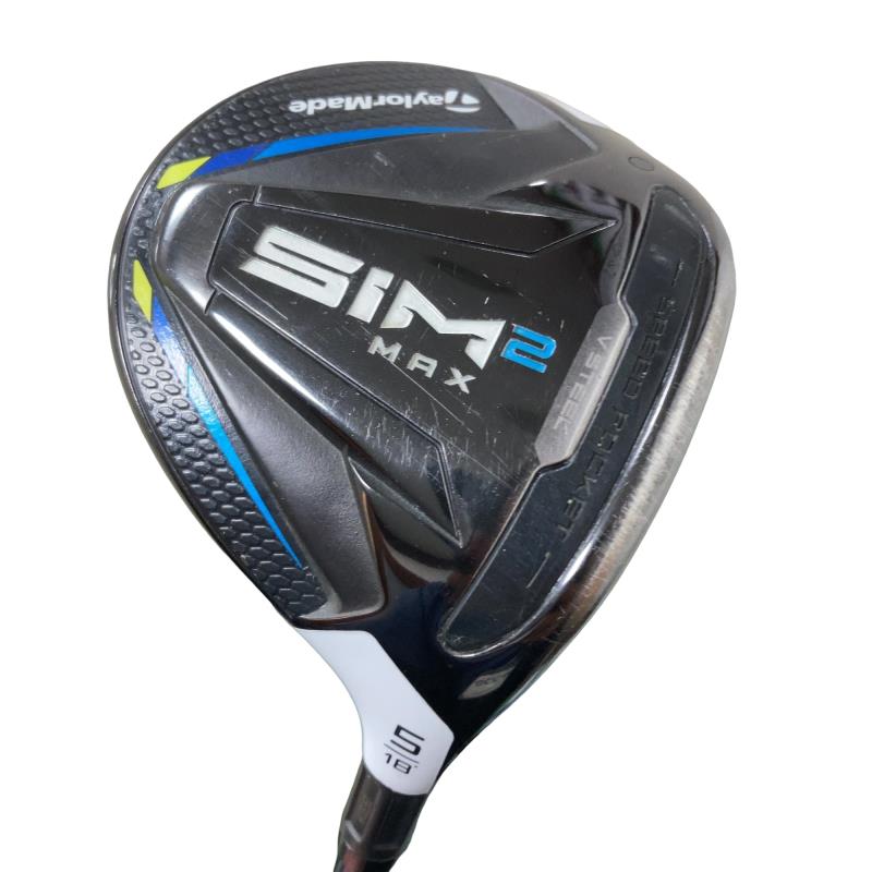 【中古】 テーラーメイド SIM2 MAX 5W フェアウェイウッド FW TENSEI BLUE TM50(SIM2 FW) (フレックスSR) メンズ 男性用 右利き 右用 Cランク ゴルフクラブ
