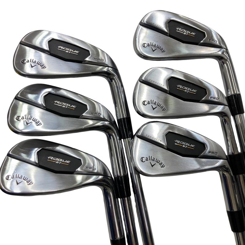【中古】 キャロウェイ ROGUE ST PRO 6S アイアンセット IR Dynamic Gold 105 (フレックスS) メンズ 男性用 右利き 右用 Cランク ゴルフクラブ