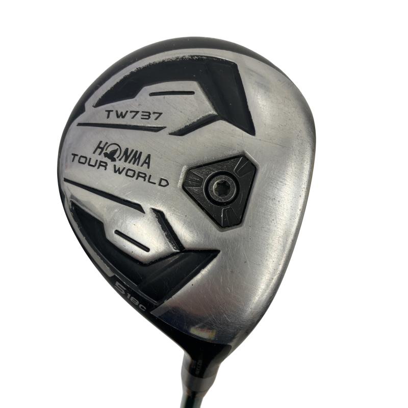 【中古】 本間ゴルフ TOUR WORLD TW737 5W フェアウェイウッド FW 純正特注シャフト (フレックスX) メンズ 男性用 右利き 右用 Dランク ゴルフクラブ