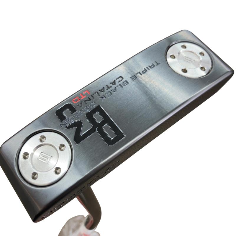 【中古】 タイトリスト SCOTTY CAMERON B3 TRIPLE BLACK DESIGN LTD CATALINA 34in パター PT スチール写真 (フレックス余分の物) メンズ 成人男性用 右利き 右用 B位置づける ゴルフ野球クラブ
