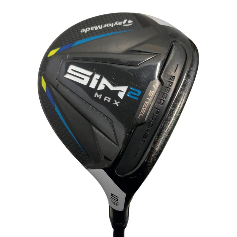 【中古】 テーラーメイド SIM2 MAX 5W フェアウェイウッド FW TENSEI BLUE TM50(SIM2 FW) (フレックスSR) メンズ 男性用 右利き 右用 Cランク ゴルフクラブ