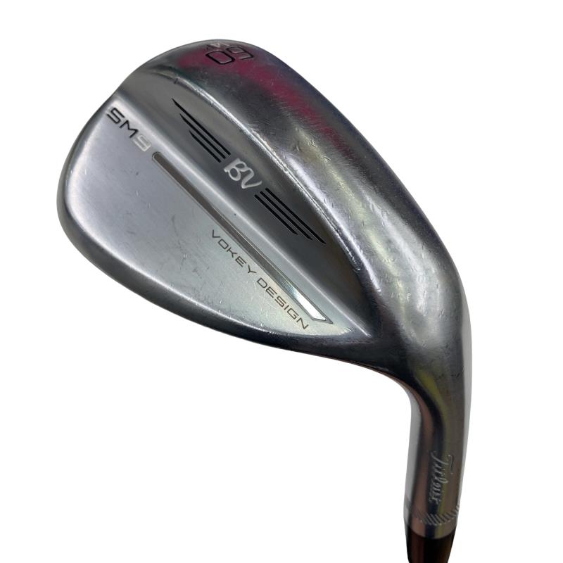 【中古】 タイトリスト VOKEY SPIN MILLED SM9 ツアークロム 60°/14°K ウェッジ WG 純正特注シャフト (フレックスその他) メンズ 男性用 右利き 右用 Cランク ゴルフクラブ