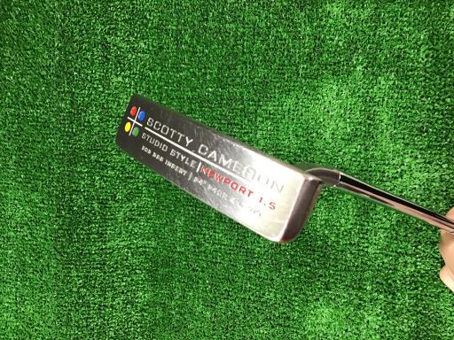 【中古】 タイトリスト SCOTTY CAMERON STUDIO STYLE NEWPORT 1.5 340G 34in パター PT スチール写真 (フレックス余分の物) メンズ 成人男性用 右利き 右用 C序列付ける ゴルフ野球クラブ