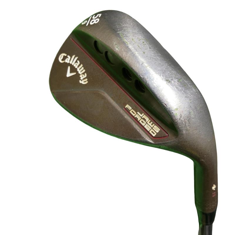 【中古】 キャロウェイ JAWS FORGED(2023) チャコールブラック 58°/09° ウェッジ WG Dynamic Gold (フレックスS) メンズ 男性用 右利き 右用 Cランク ゴルフクラブ