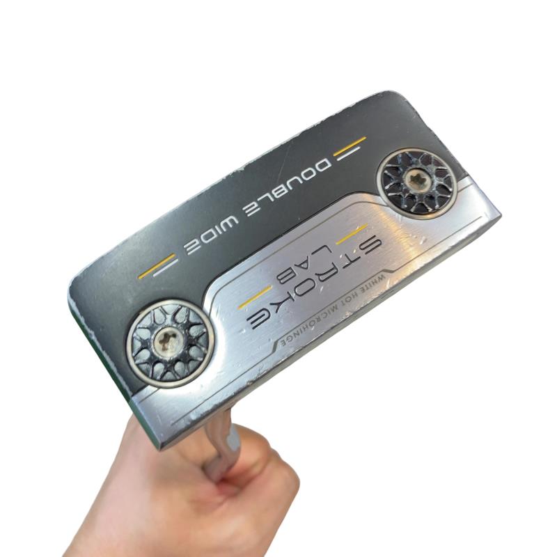 【中古】 オデッセイ STROKE LAB DOUBLE WIDE 33in パター PT STROKE LAB (フレックス余分の物) メンズ 成人男性用 右利き 右用 D序列付ける ゴルフ野球クラブ