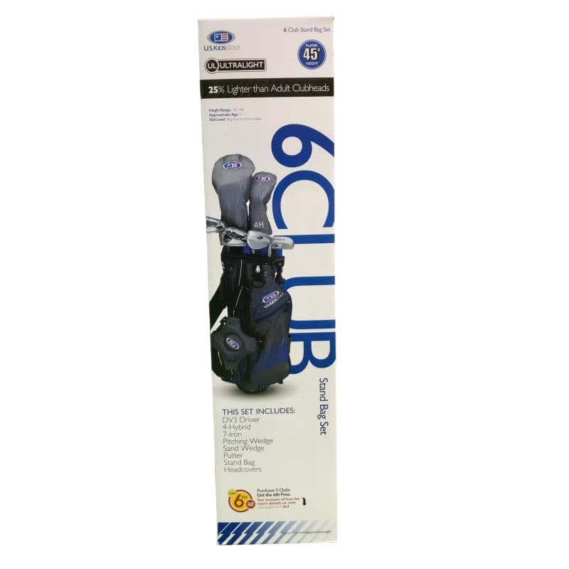 【中古】 U.S. Kids Golf ULTRALIGHT WT-25(45)(2020) 6S(GREY/BLUE キャディバッグ付き添い人) USA 野球クラブ書き割り CS 事あたらしい炭素 (フレックス余分の物) お坊っちゃん キッズ 小わっぱ用 右利き 右用 N序列付ける ゴルフ野球クラブ