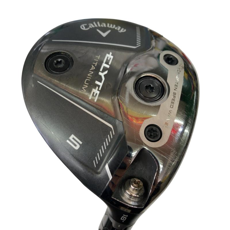 【中古】 キャロウェイ ELYTE TITANIUM 5W フェアウェイウッド FW TENSEI GREEN 60 for CW(ELYTE FW) (フレックスS) メンズ 男性用 右利き 右用 Cランク ゴルフクラブ