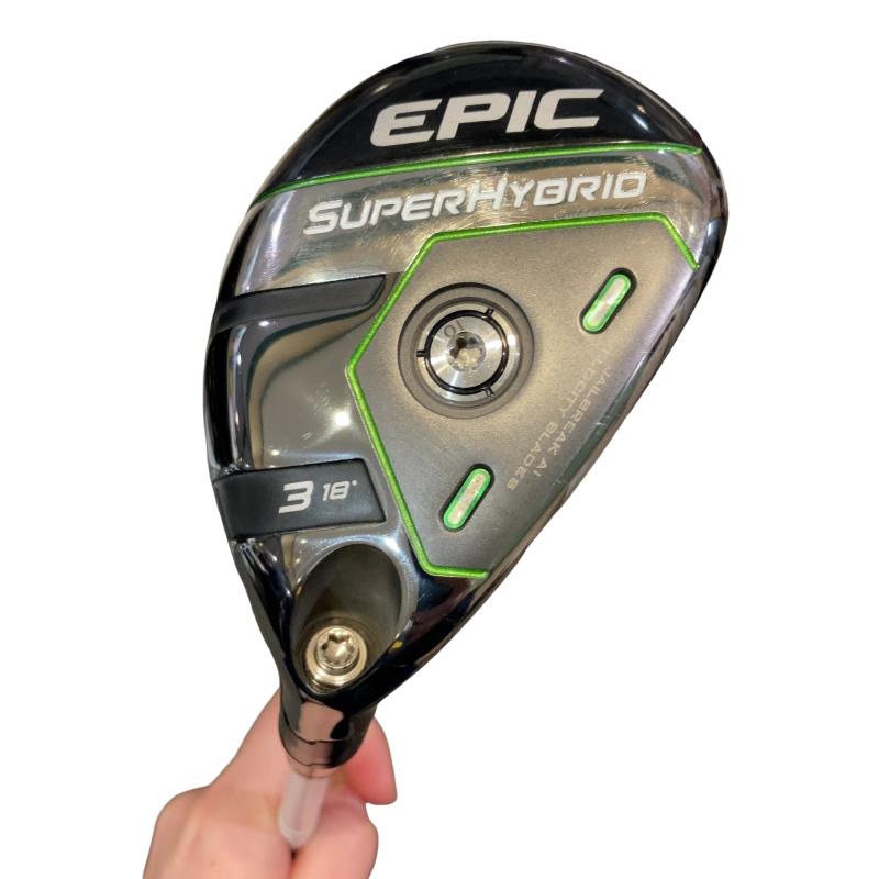 【中古】 キャロウェイ EPIC SUPER HYBRID U3 ユーティリティ UT 純正特注シャフト (フレックスS) メンズ 男性用 右利き 右用 Cランク ゴルフクラブ