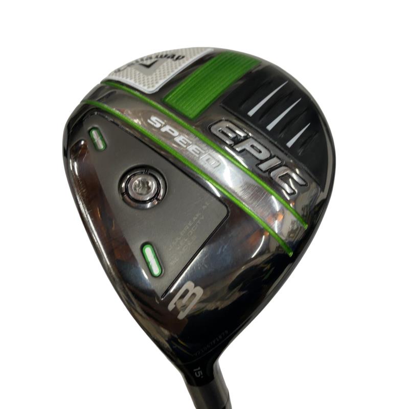 【中古】 キャロウェイ EPIC SPEED 3W レフティ USA フェアウェイウッド FW 純正特注シャフト (フレックスS) メンズ 男性用 左利き レフティ 左用 Dランク ゴルフクラブ