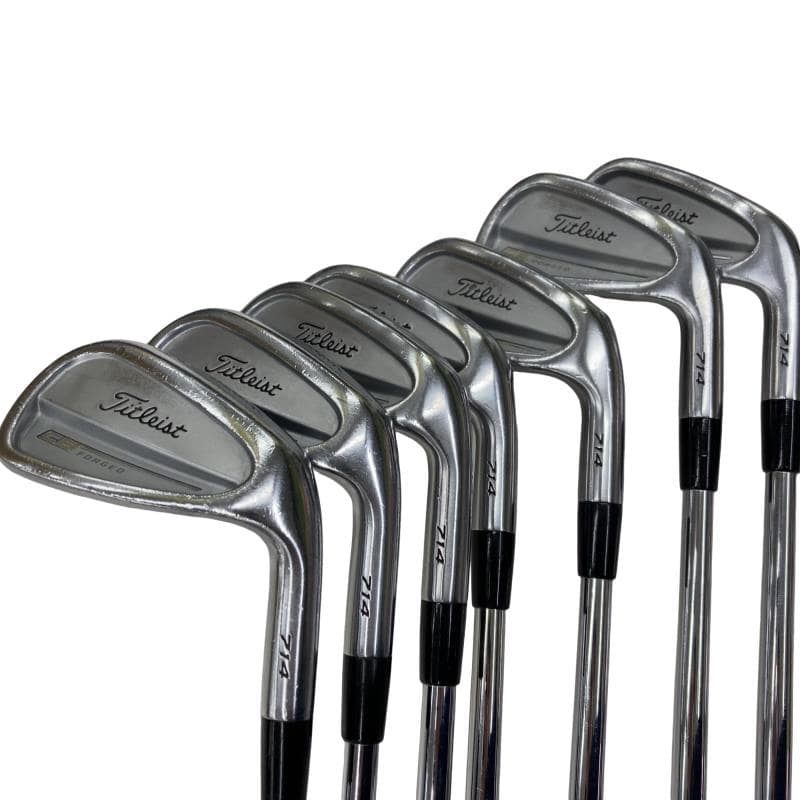 【中古】 タイトリスト Titleist CB 714 8S アイアン仕掛ける IR Dynamic Gold (フレックスS) メンズ 成人男性用 右利き 右用 C序列付ける ゴルフ野球クラブ