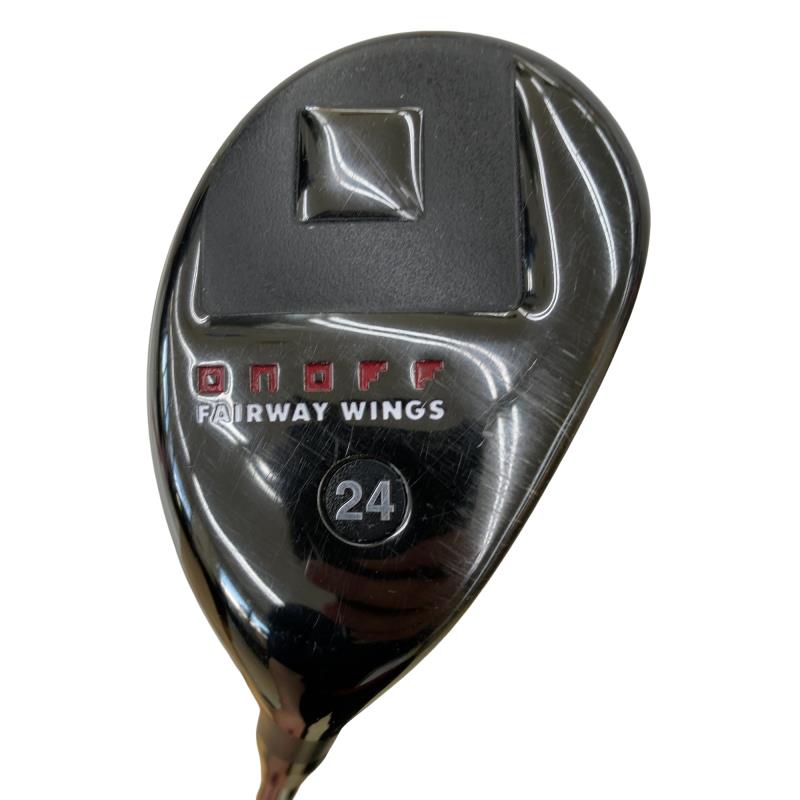 【中古】 ダイワ(グローブライド) ONOFF FAIRWAY WINGS(2014) KURO 24° ありがた味 UT 完全無欠特注立て坑 (フレックスS) メンズ 成人男性用 右利き 右用 C価値づける ゴルフ野球クラブ
