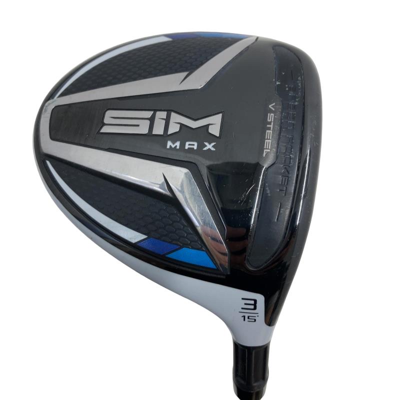 【中古】 テーラーメイド SIM MAX 3W フェアウェイウッド FW リシャフト (フレックスその他) メンズ 男性用 右利き 右用 Cランク ゴルフクラブ