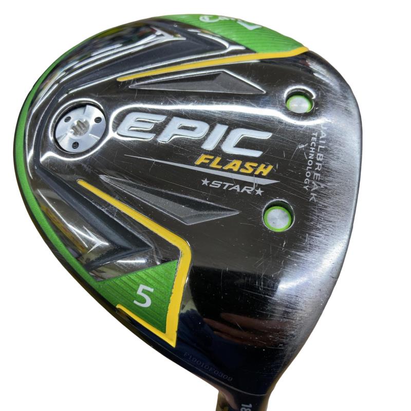 【中古】 キャロウェイ EPIC FLASH STAR 5W フェアウェイウッド FW Speeder EVOLUTION for CW(フェアウェイ) (フレックスSR) メンズ 男性用 右利き 右用 Cランク ゴルフクラブ