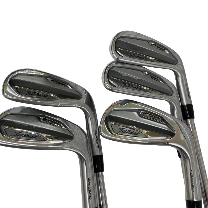 【中古】 タイトリスト Titleist T100 5S アイアン仕掛ける IR AMT TOUR WHITE (フレックスS) メンズ 成人男性用 右利き 右用 C序列付ける ゴルフ野球クラブ