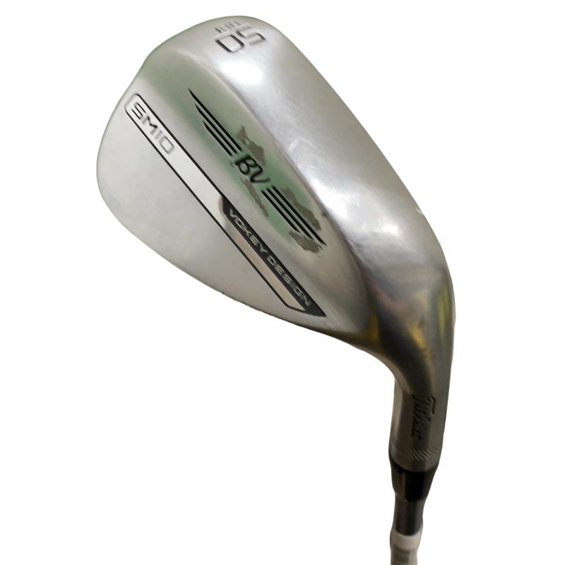 【中古】 タイトリスト VOKEY SPIN MILLED SM10 ツアークロム 50°/08°F ウェッジ WG BV 105 (フレックスその他) メンズ 男性用 右利き 右用 Cランク ゴルフクラブ