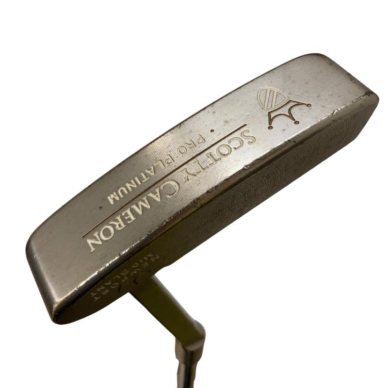 【中古】 タイトリスト SCOTTY CAMERON PRO PLATINUM NEWPORT MID SLANT パター PT Micro Step (フレックスその他) メンズ 男性用 右利き 右用 Cランク ゴルフクラブ|ゴルフパートナー 中古クラブ店