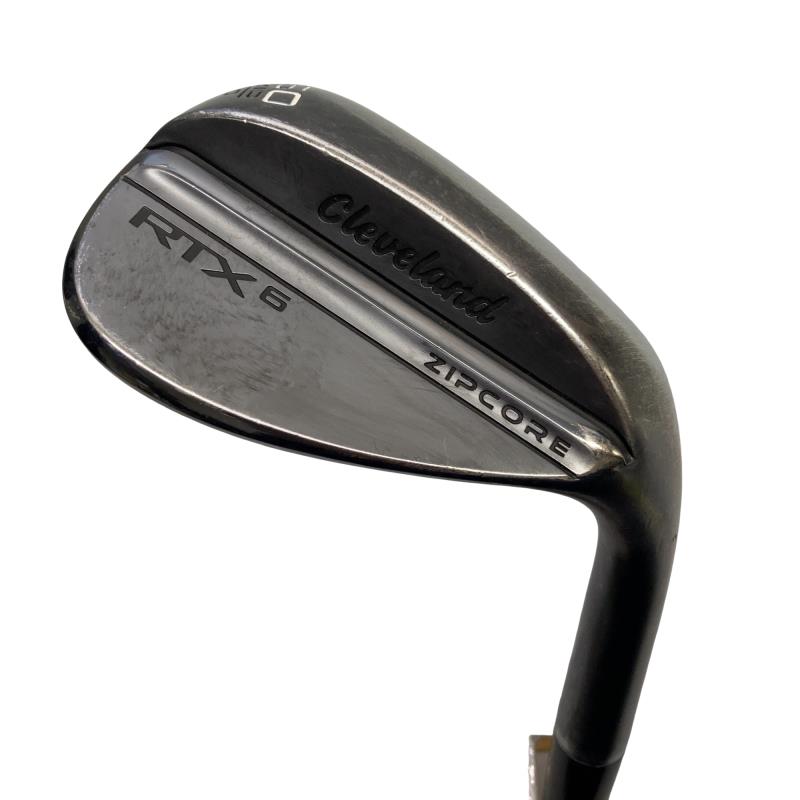 【中古】 クリーブランド Cleveland RTX-6 ZIPCORE ブラックサテン 60°/10° MID ウェッジ WG 純正特注シャフト (フレックスS) メンズ 男性用 右利き 右用 Cランク ゴルフクラブ
