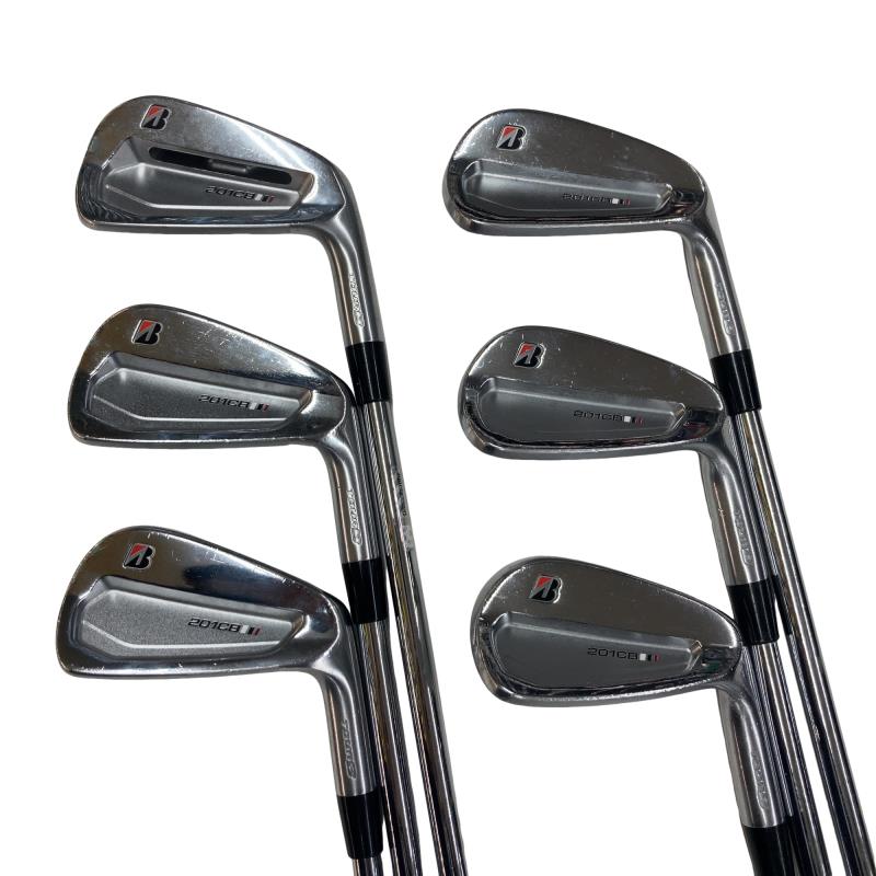 【中古】 ブリヂストン TOUR B 201CB 6S アイアンセット IR 純正特注シャフト (フレックスS) メンズ 男性用 右利き 右用 Cランク ゴルフクラブ